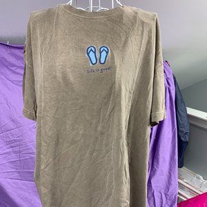 Vintage Life Is Good short sleeve ladies tee size XL